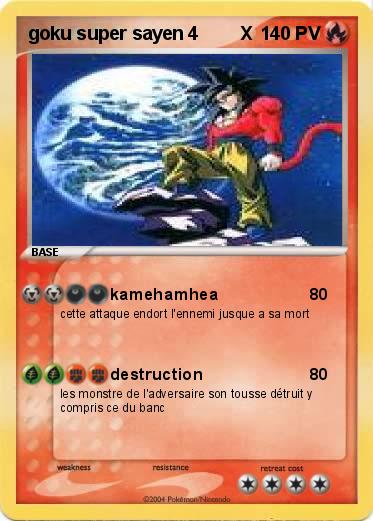 Pokemon goku super sayen 4        X  