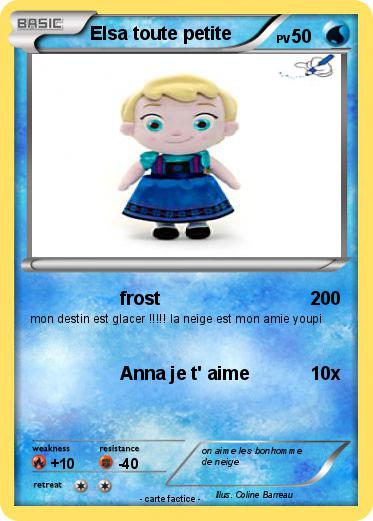 Pokemon Elsa toute petite