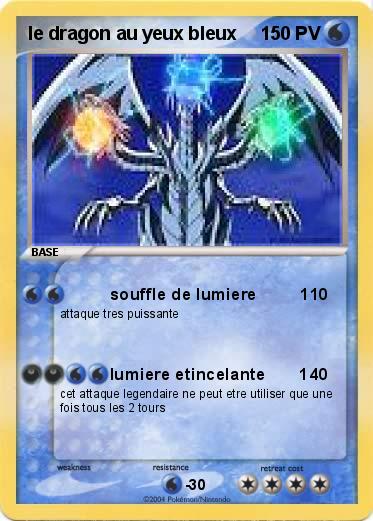 Pokemon le dragon au yeux bleux