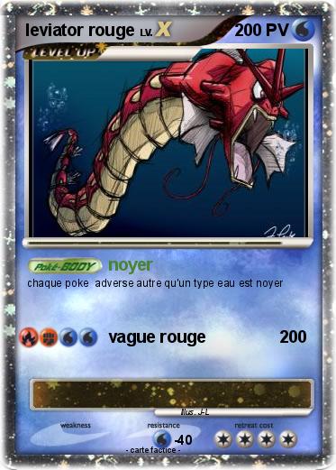 Pokemon leviator rouge