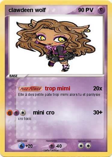 Pokemon clawdeen wolf