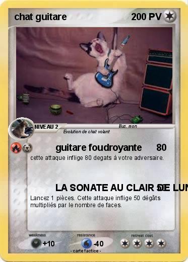 Pokemon chat guitare