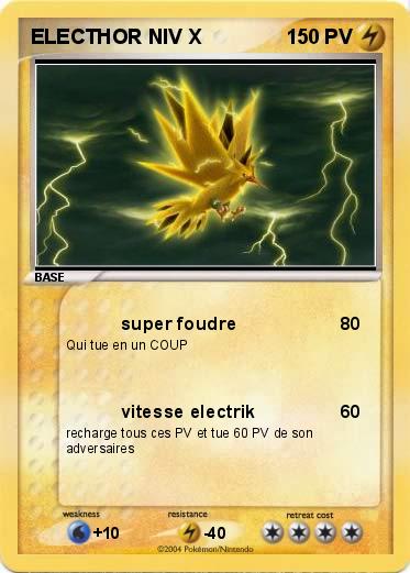 Pokemon ELECTHOR NIV X