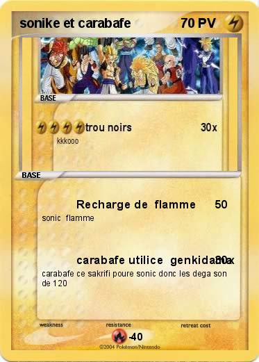 Pokemon sonike et carabafe