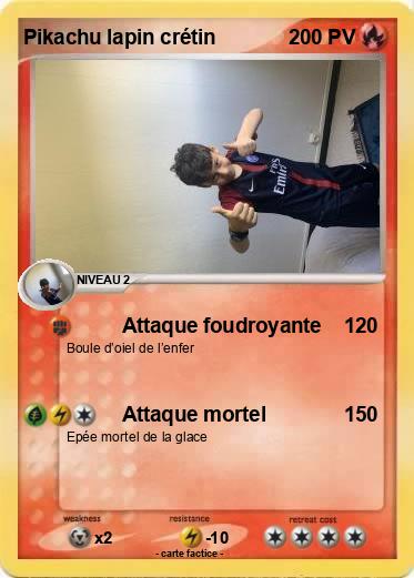Pokemon Pikachu lapin crétin