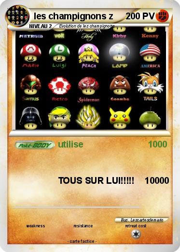 Pokemon les champignons z