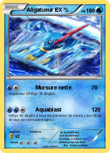 Pokemon Aligatueur EX %