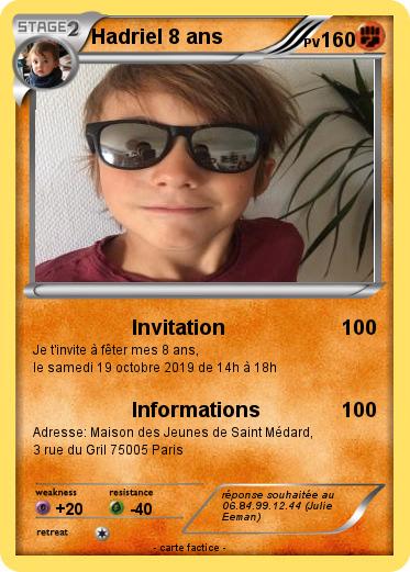 Pokemon Hadriel 8 ans