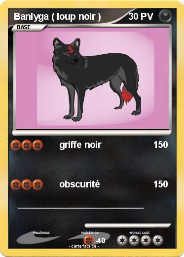 Pokemon Baniyga ( loup noir )