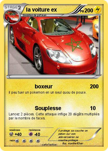 Pokemon la voiture ex