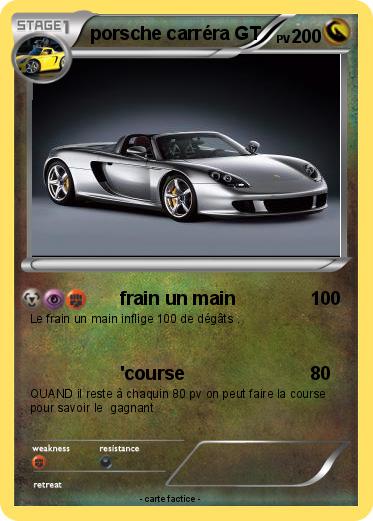 Pokemon porsche carréra GT