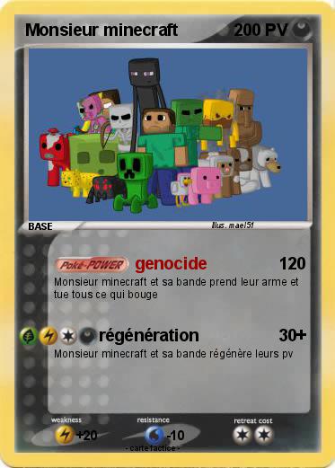 Pokemon Monsieur minecraft