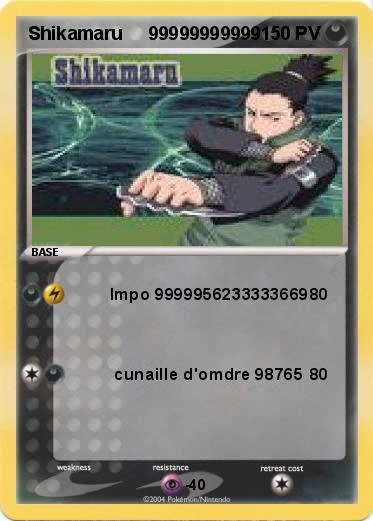 Pokemon Shikamaru     99999999999