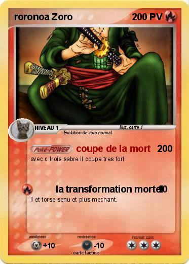 Pokemon roronoa Zoro
