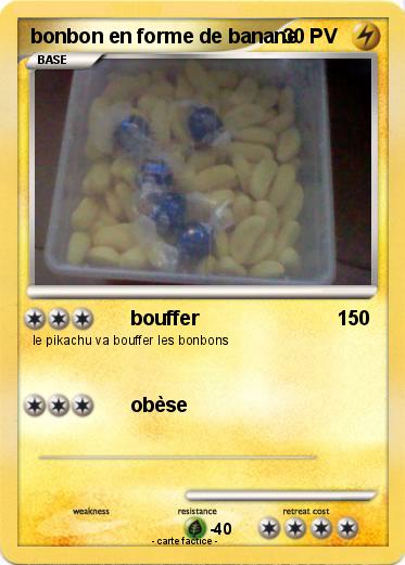 Pokemon bonbon en forme de banane