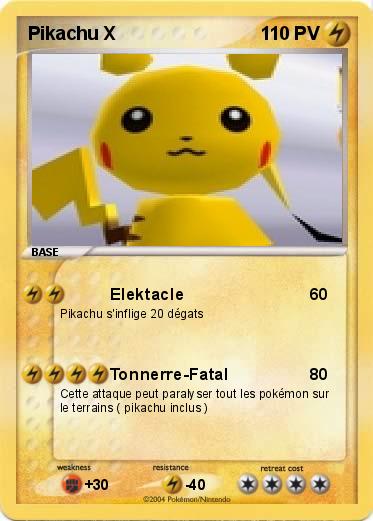 Pokemon Pikachu X