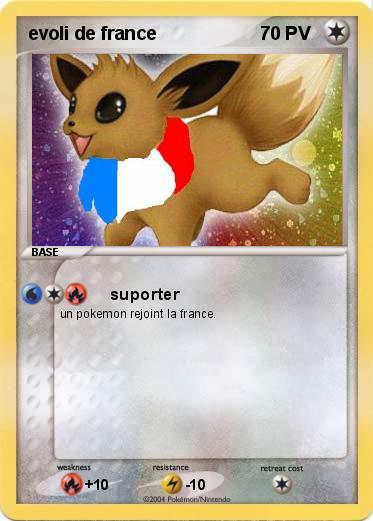 Pokemon evoli de france