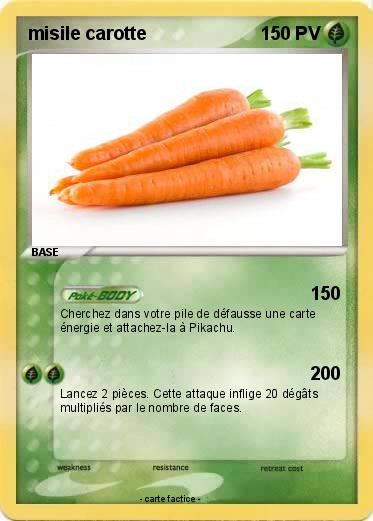 Pokemon misile carotte