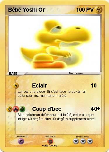 Pokemon Bébé Yoshi Or