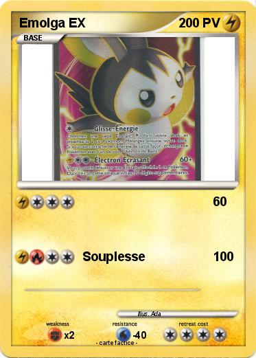 Pokemon Emolga EX