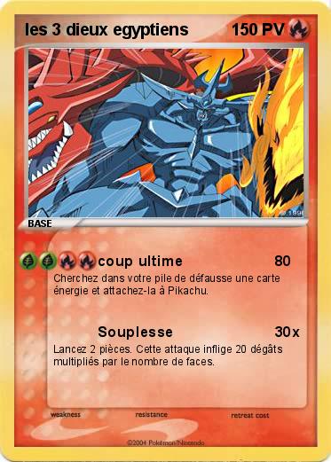 Pokemon les 3 dieux egyptiens