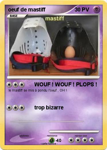 Pokemon oeuf de mastiff