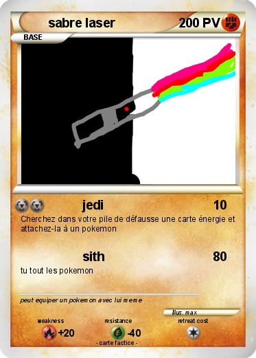 Pokemon sabre laser