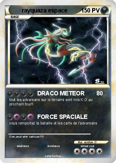 Pokemon rayquaza espace