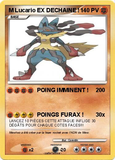 Pokemon M Lucario EX DECHAINE !