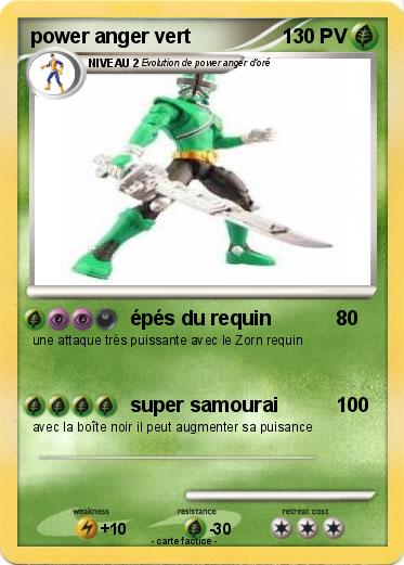 Pokemon power anger vert