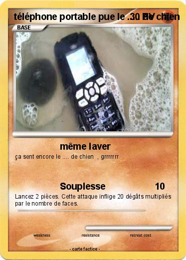 Pokemon téléphone portable pue le ..... de chien