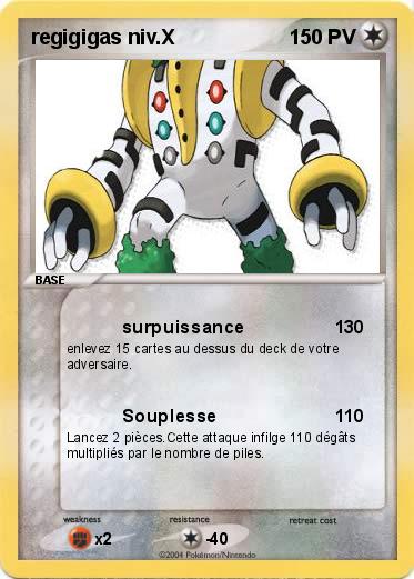 Pokemon regigigas niv.X
