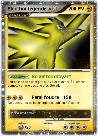 Pokemon Electhor légende