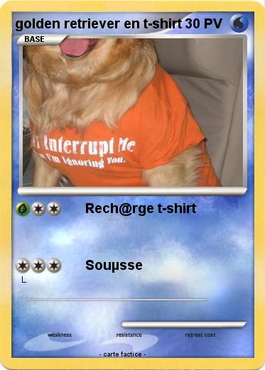 Pokemon golden retriever en t-shirt