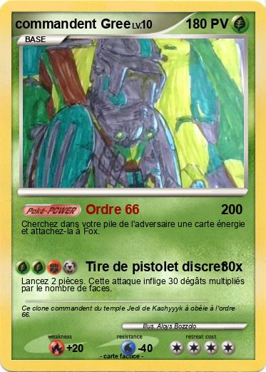 Pokemon commandent Gree