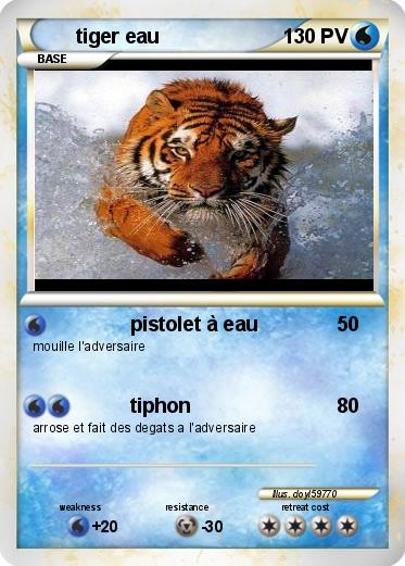 Pokemon tiger eau