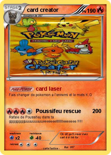Pokemon card creator