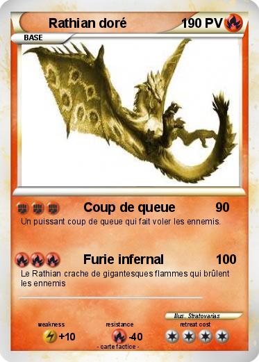 Pokemon Rathian doré