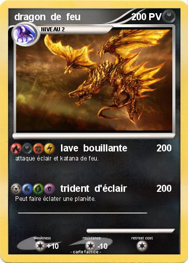 Pokemon dragon  de  feu