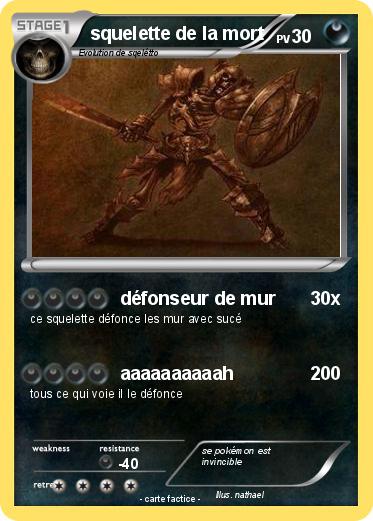 Pokemon squelette de la mort