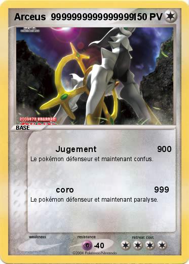Pokemon Arceus  9999999999999999