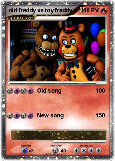 Pokemon old freddy vs toy freddy