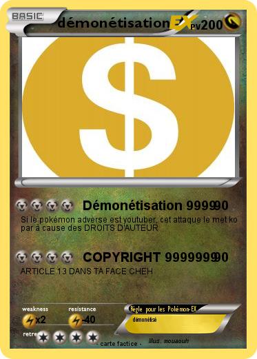 Pokemon démonétisation