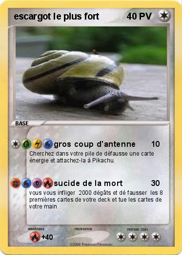 Pokemon escargot le plus fort