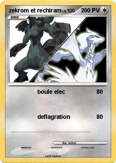 Pokemon zekrom et rechiram