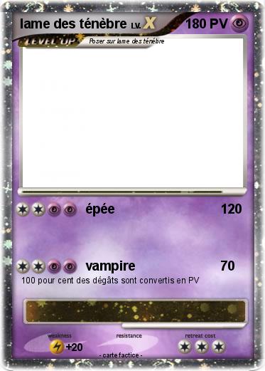 Pokemon lame des ténèbre