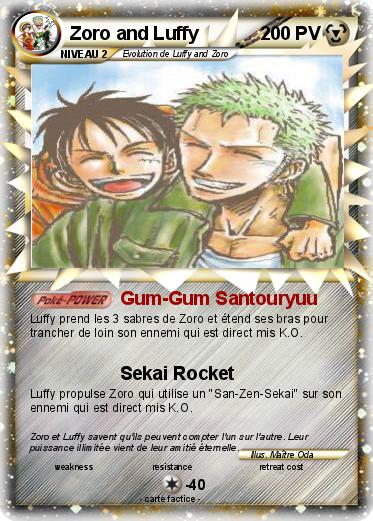 Pokemon Zoro and Luffy