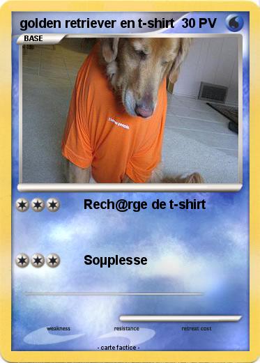 Pokemon golden retriever en t-shirt