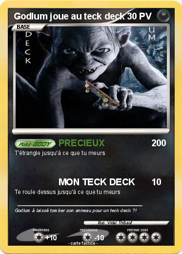 Pokemon Godlum joue au teck deck
