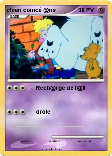 Pokemon chien coincé @ns